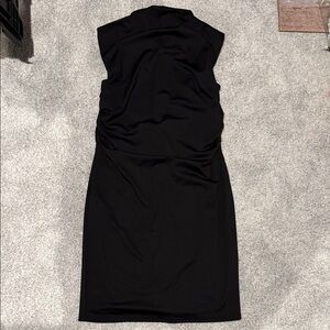 Nine West Black Sleeveless Midi Sheath Dress